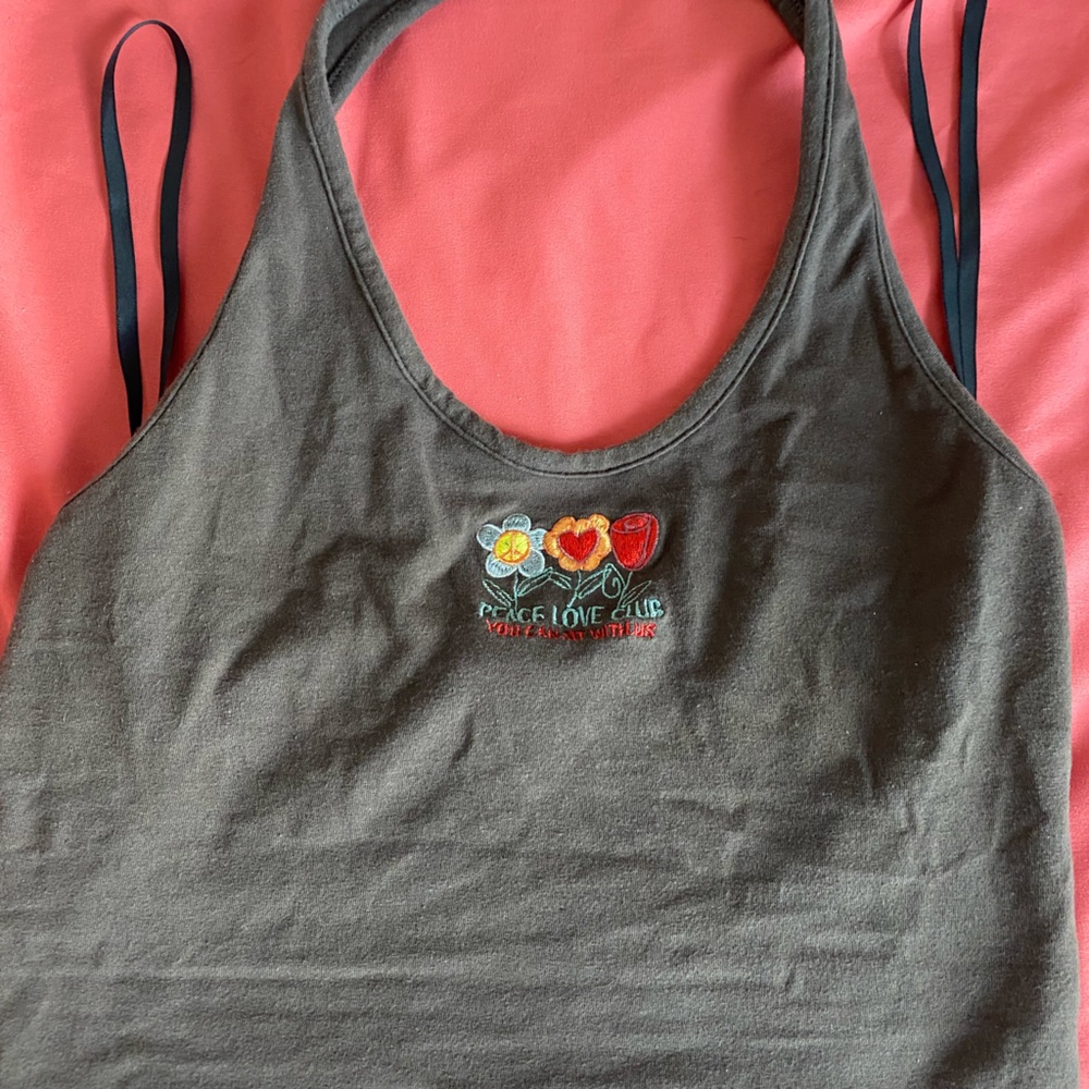 Brown Halter Top